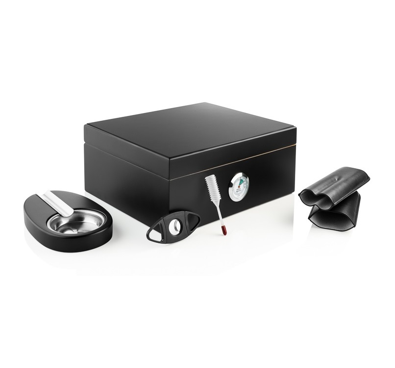 SIGARO Humidor Cadeauset zwart