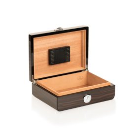 SIGARO Retro Ebony humidor geopend