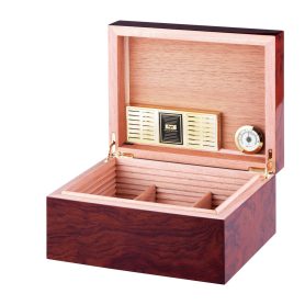 SIGARO Walnut Luxury humidor geopend